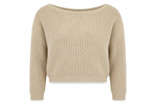 Front view of Missguided women’s grey knit jumper, size S