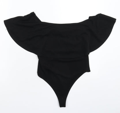 Club L Womens Black   Bodysuit One-Piece Size 6