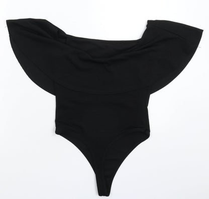 Club L Womens Black   Bodysuit One-Piece Size 6