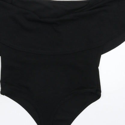 Club L Womens Black   Bodysuit One-Piece Size 6