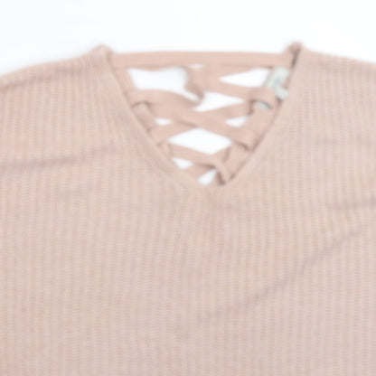 Womens UK Size S Peacocks Pink Pullover Jumper