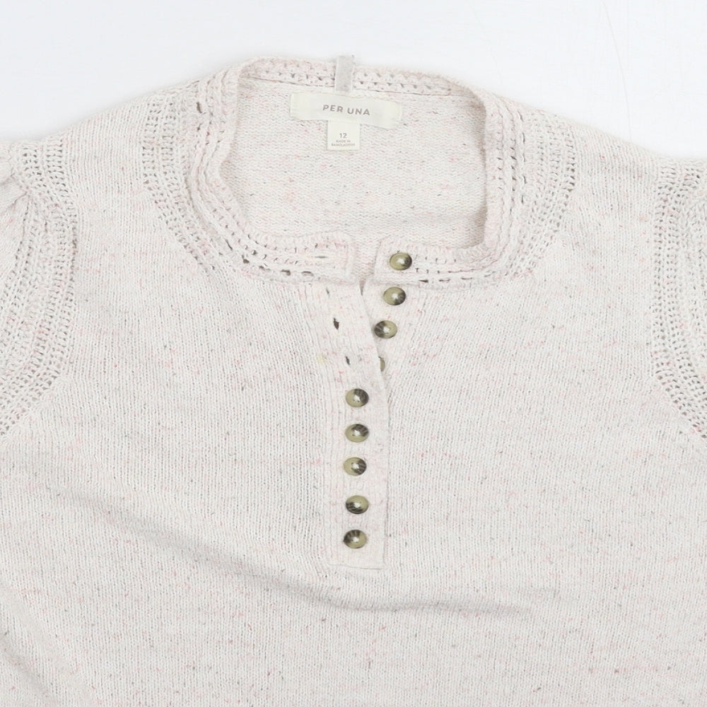 Womens UK Size 12 Marks and Spencer Grey Pullover Jumper