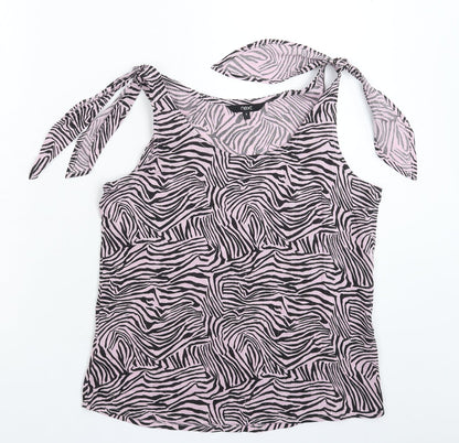 Womens UK Size 8 NEXT Pink Basic Tank