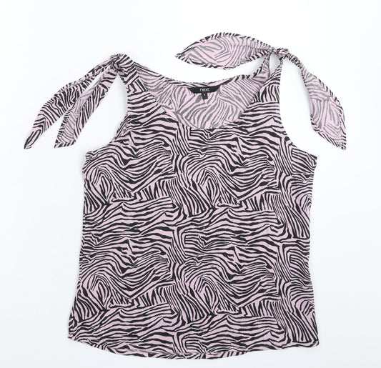 Womens UK Size 8 NEXT Pink Basic Tank