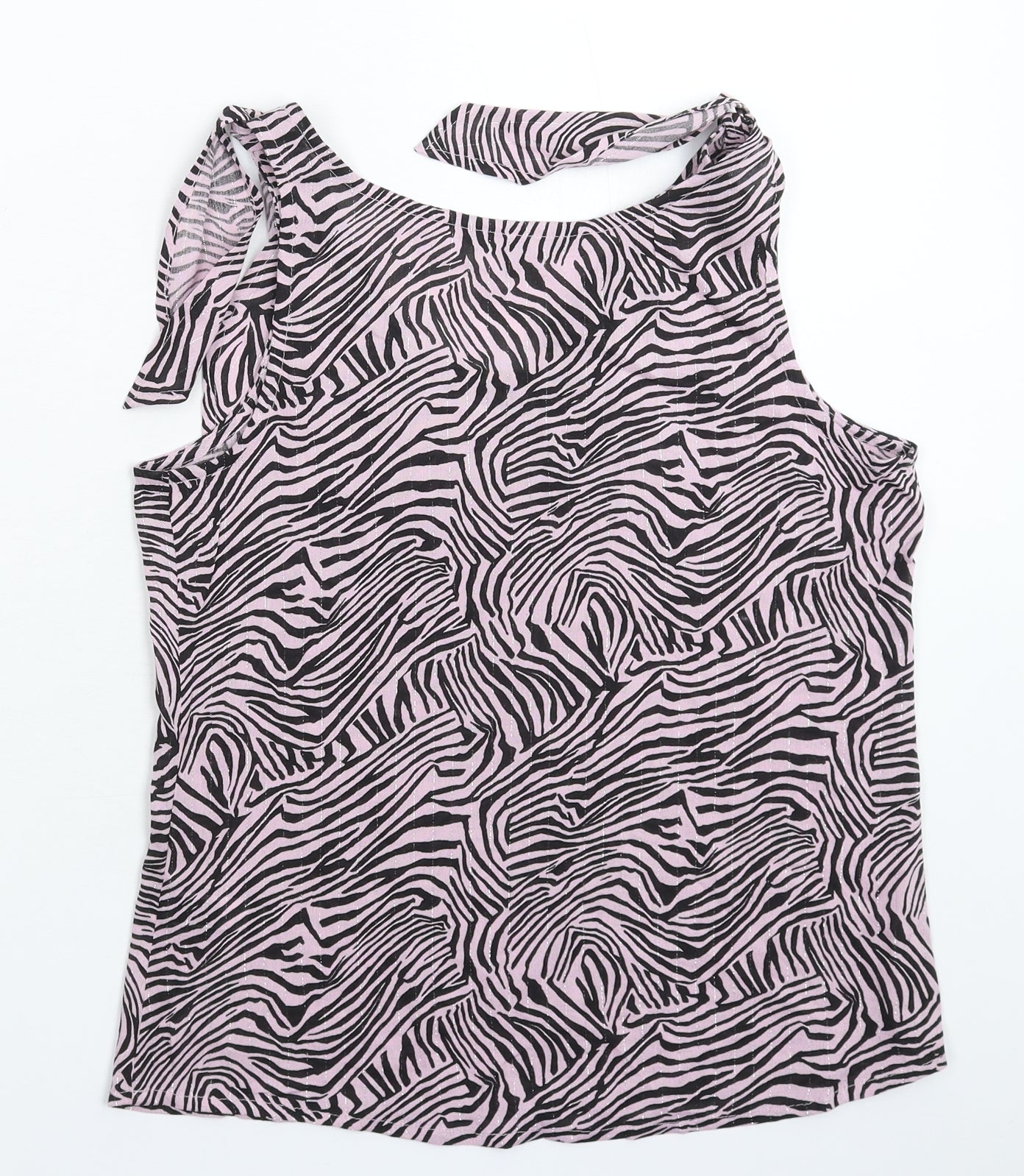 Womens UK Size 8 NEXT Pink Basic Tank
