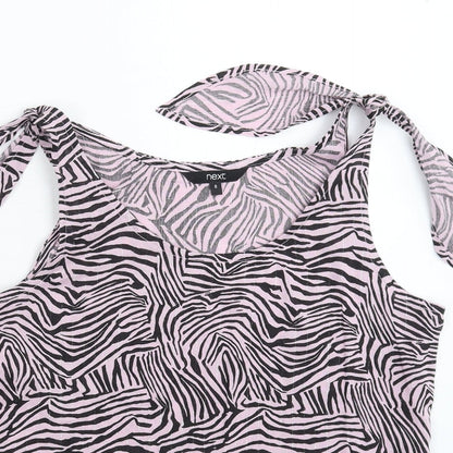Womens UK Size 8 NEXT Pink Basic Tank