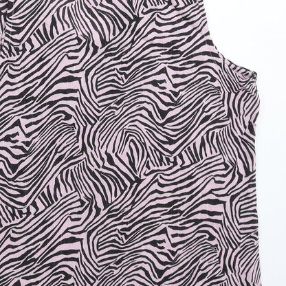 Womens UK Size 8 NEXT Pink Basic Tank