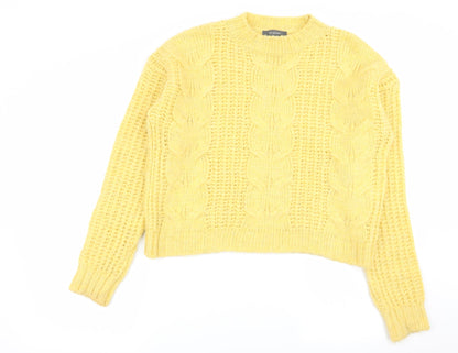 Primark Womens Yellow   Pullover Jumper Size 10