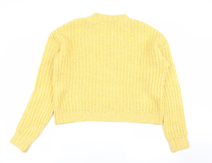 Primark Womens Yellow   Pullover Jumper Size 10