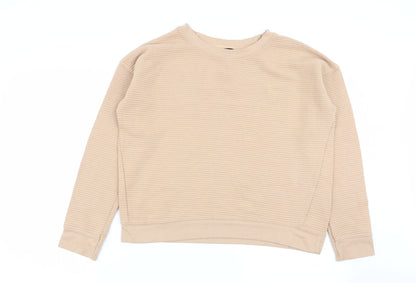 Womens UK Size 10 New Look Beige Pullover Jumper