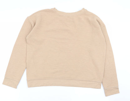 Womens UK Size 10 New Look Beige Pullover Jumper
