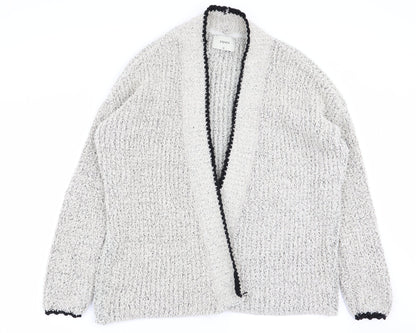Womens UK Size M Papaya Grey Cardigan Jumper
