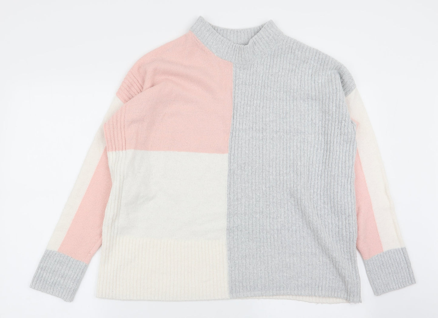 Asda George Womens Multicoloured Geometric  Pullover Jumper Size M