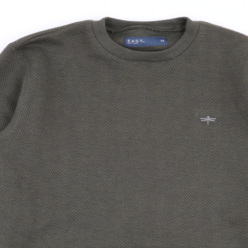 Easy Mens Green   Pullover Jumper Size S