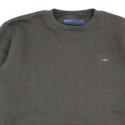 Easy Mens Green   Pullover Jumper Size S