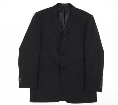 Mens UK Size 38 KJ Regular Black Suit Jacket