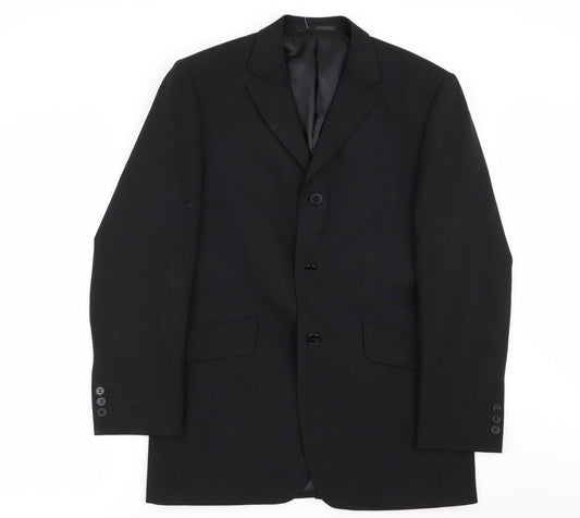 Mens UK Size 38 KJ Regular Black Suit Jacket