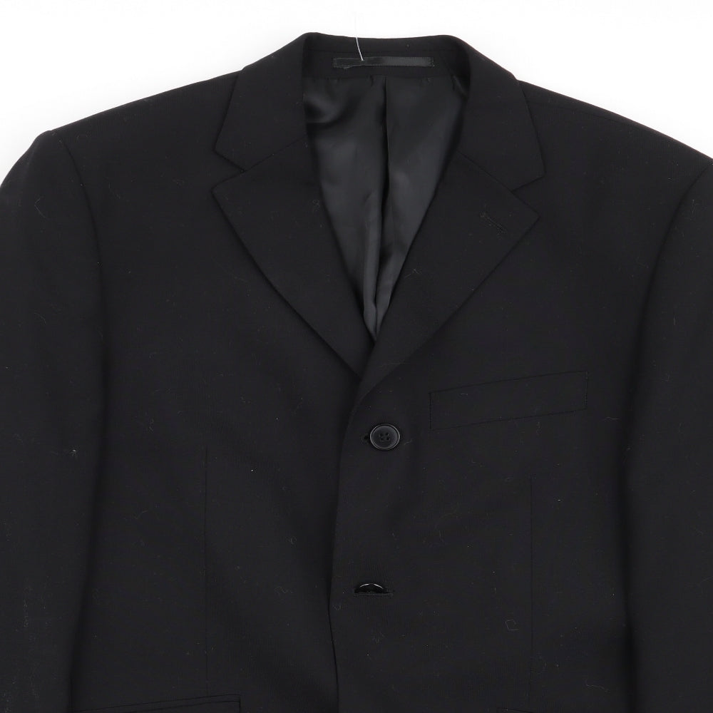 Mens UK Size 38 KJ Regular Black Suit Jacket