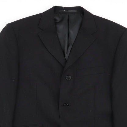 Mens UK Size 38 KJ Regular Black Suit Jacket