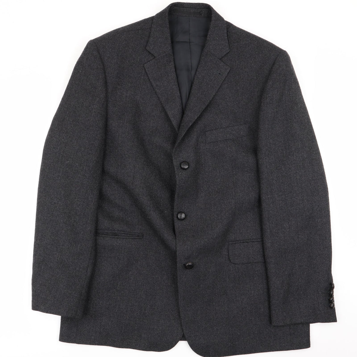 Additional front view of zona men’s grey jacket blazer, size 42