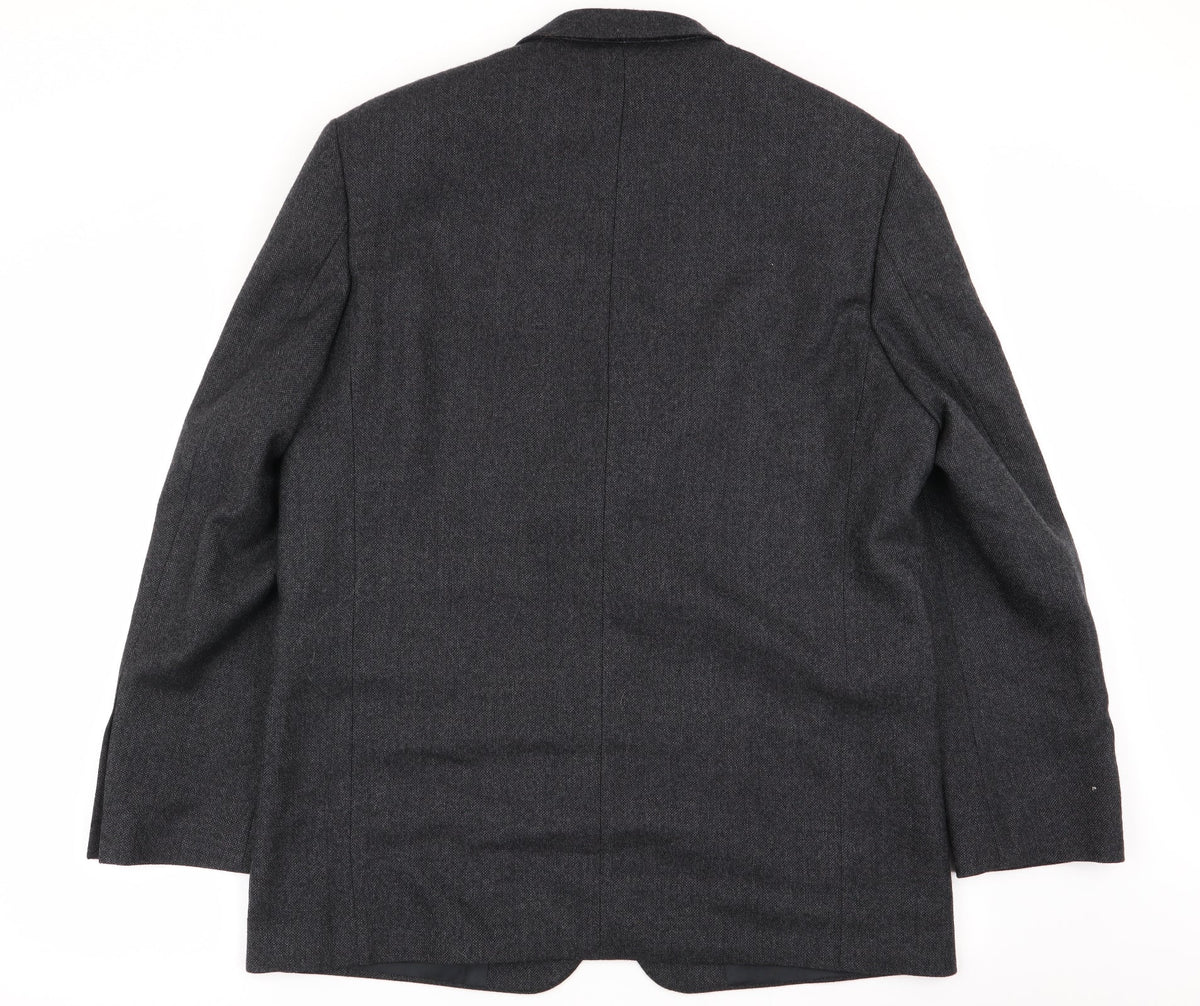 Back view of zona men’s grey jacket blazer, size 42