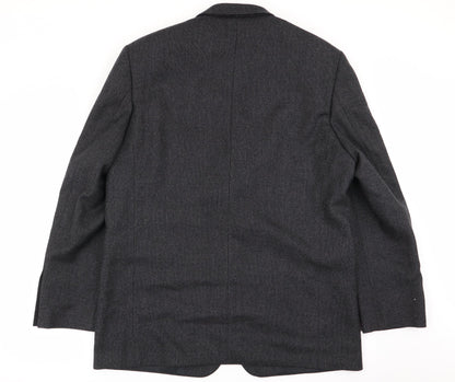 Back view of zona men’s grey jacket blazer, size 42