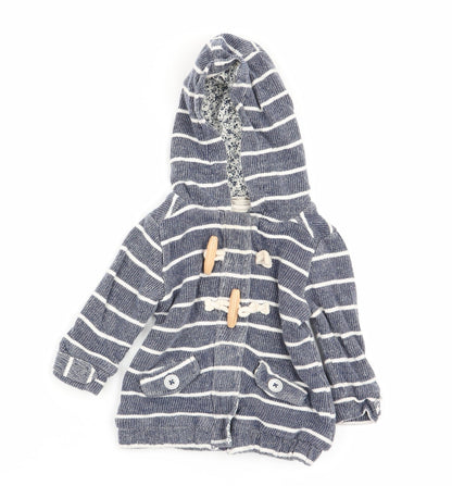 NEXT Girls Multicoloured Striped  Cardigan Jumper Size 3-6 Months