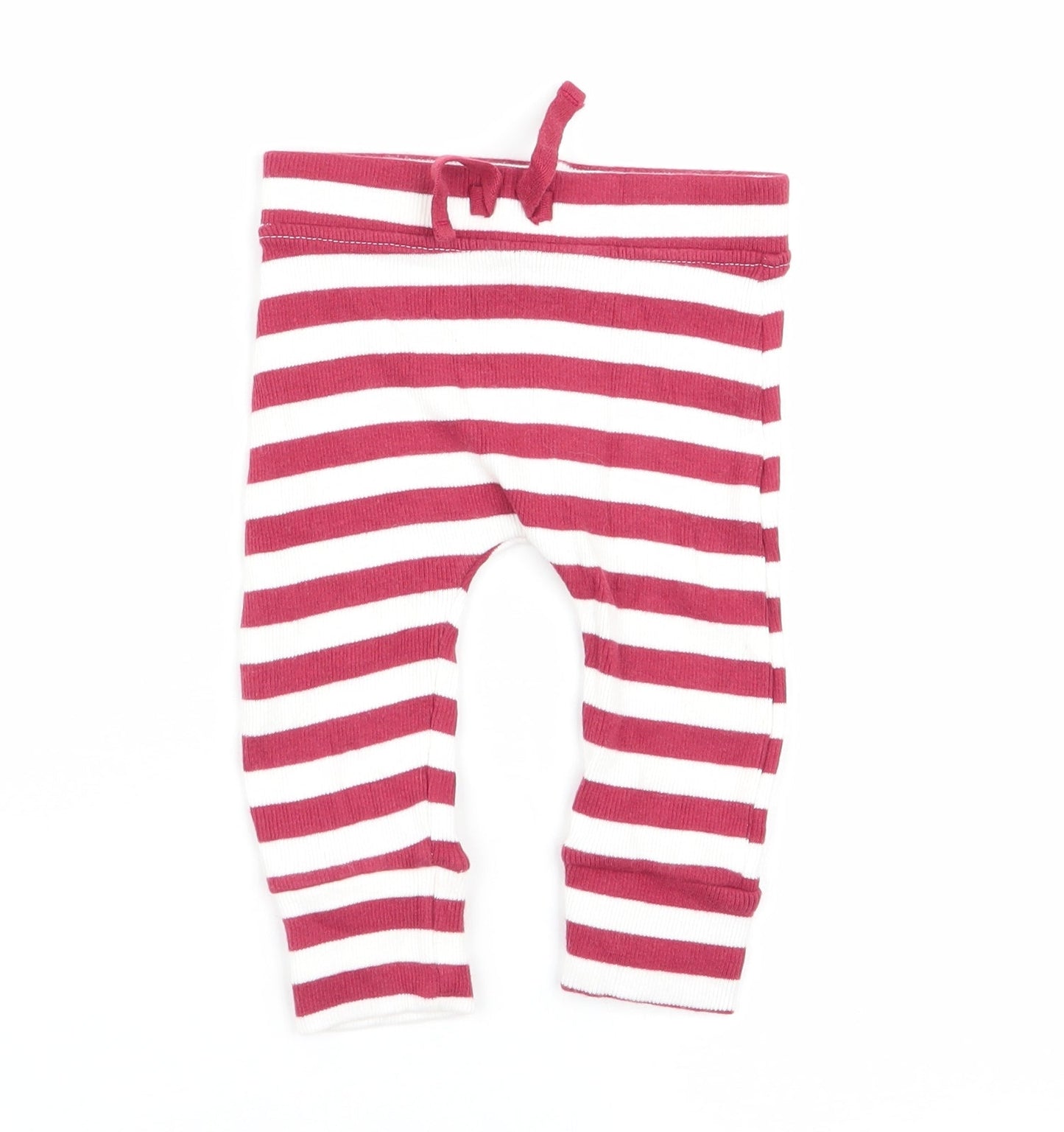 Asda George Girls Multicoloured Striped  Jogger Trousers Size 3-6 Months