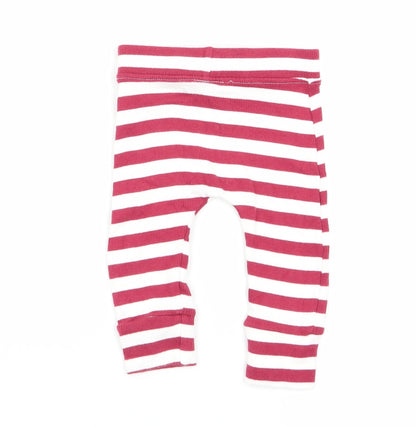 Asda George Girls Multicoloured Striped  Jogger Trousers Size 3-6 Months