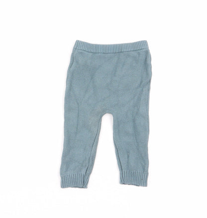 F&F Boys Green   Jogger Trousers Size 3-6 Months
