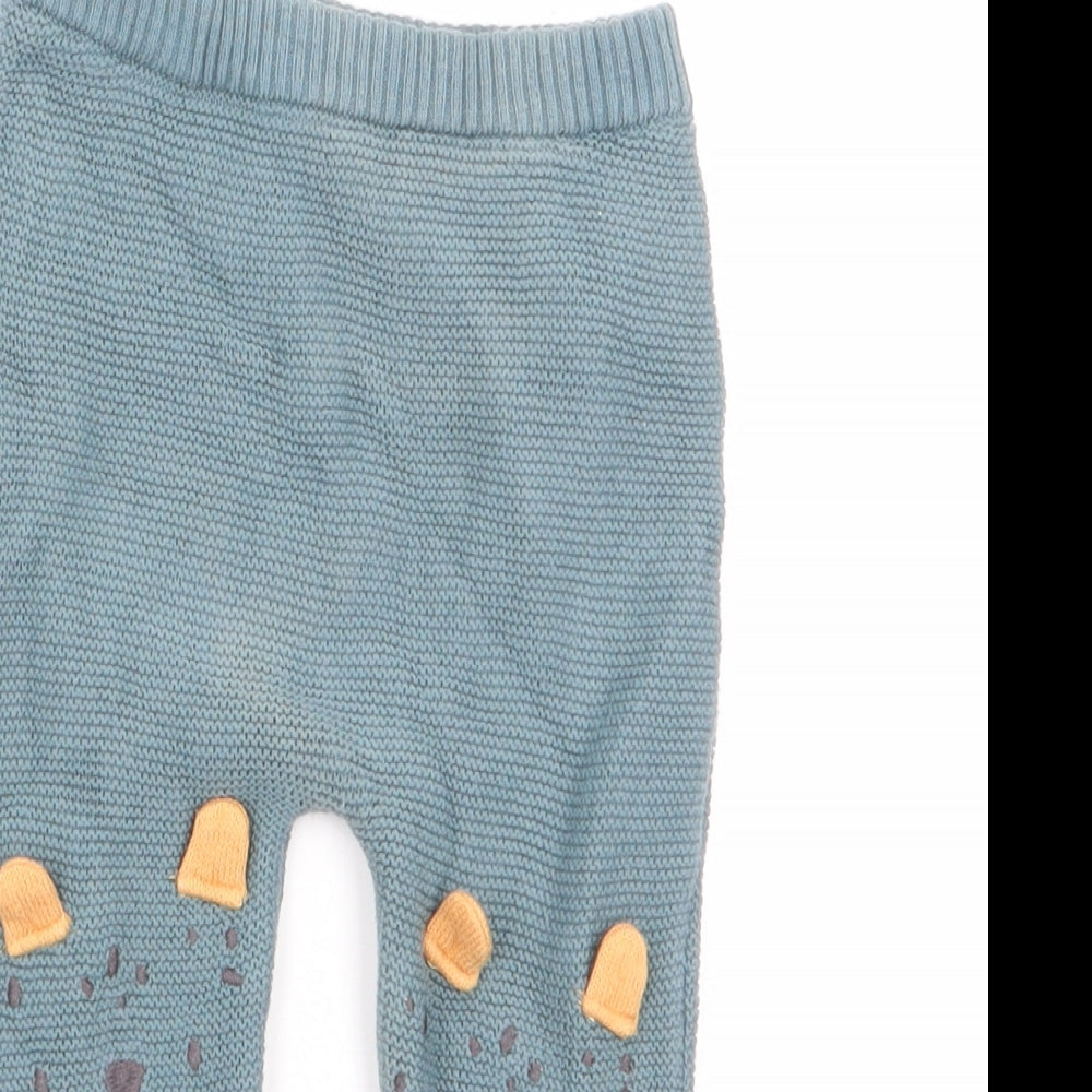 F&F Boys Green   Jogger Trousers Size 3-6 Months