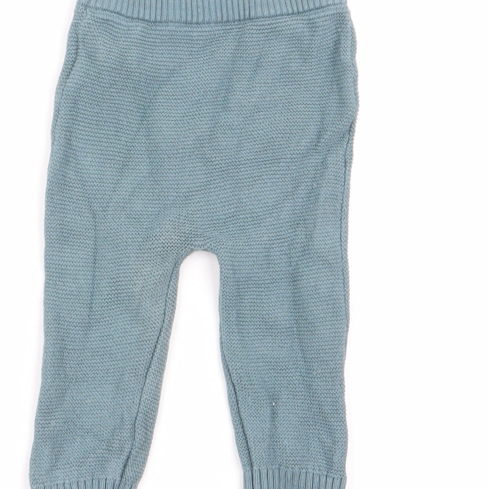 F&F Boys Green   Jogger Trousers Size 3-6 Months