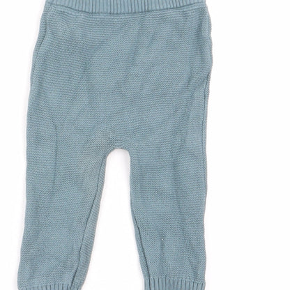 F&F Boys Green   Jogger Trousers Size 3-6 Months