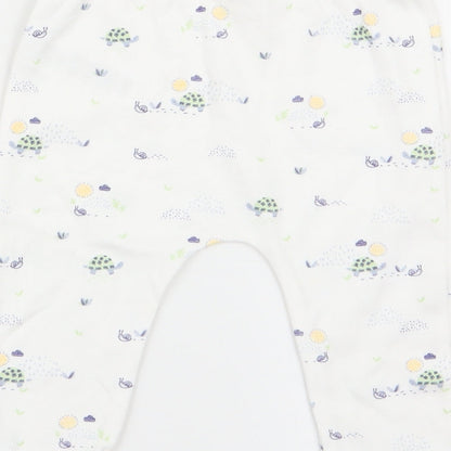 fred and flo Boys White Animal Print  Jogger Trousers Size 3-6 Months  - leggings