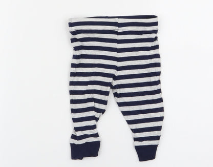 fred and flo Boys Multicoloured Striped  Babydoll Pyjama Pants Size 3-6 Months