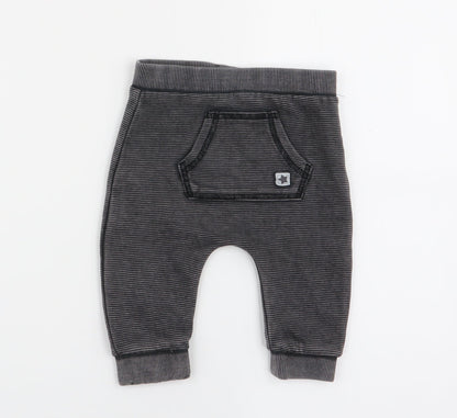 fred and flo Boys Multicoloured Striped  Jogger Trousers Size 3-6 Months