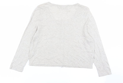 Asda George Womens Beige   Cardigan Jumper Size 12