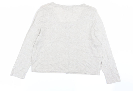 Asda George Womens Beige   Cardigan Jumper Size 12