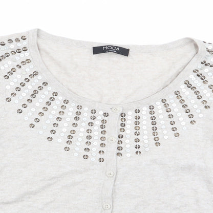 Asda George Womens Beige   Cardigan Jumper Size 12