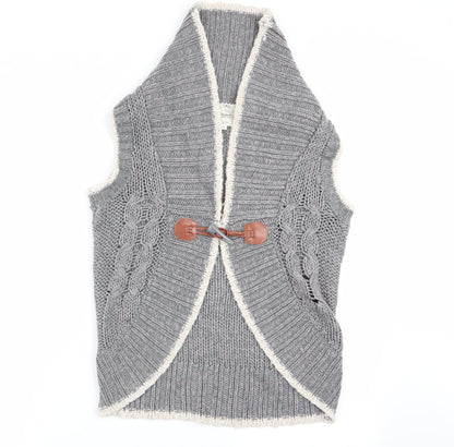 Womens UK Size 8 New Look Grey Cardigan Jumper