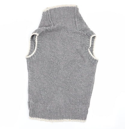 Womens UK Size 8 New Look Grey Cardigan Jumper