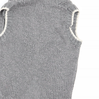 Womens UK Size 8 New Look Grey Cardigan Jumper