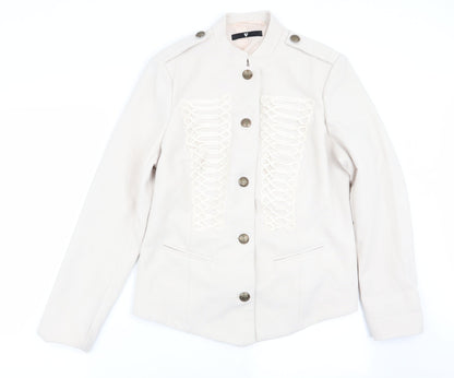 Additional front view of Very women’s pink jacket blazer, size UK 16