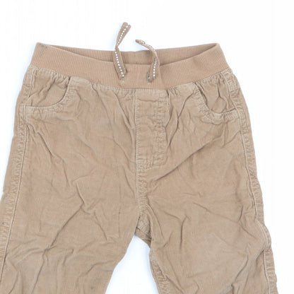 F&F Boys Beige   Cargo Trousers Size 12-18 Months  - chino