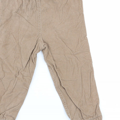 F&F Boys Beige   Cargo Trousers Size 12-18 Months  - chino