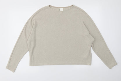 Womens UK Size S H&M Beige Pullover Jumper