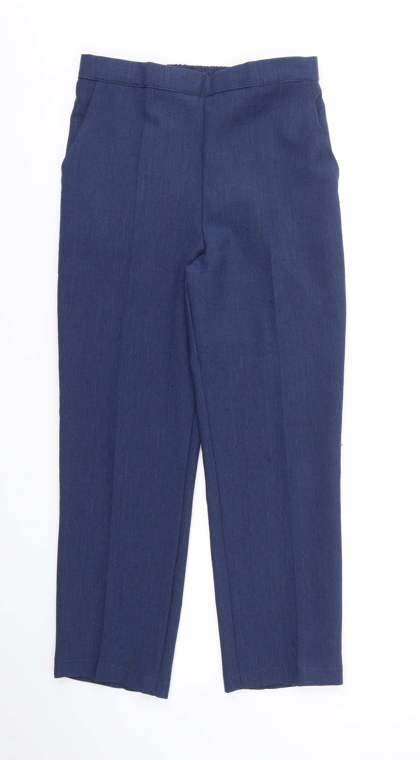 Womens UK Size 10 Preworn Regular Fit  Blue Trousers