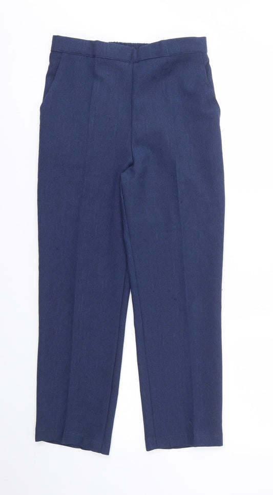 Womens UK Size 10 Preworn Regular Fit  Blue Trousers