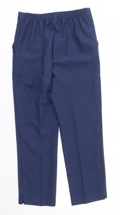 Womens UK Size 10 Preworn Regular Fit  Blue Trousers