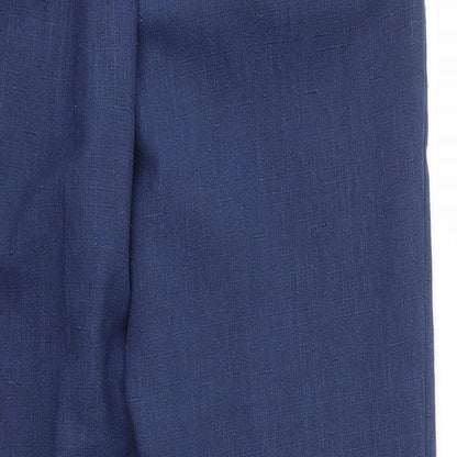 Womens UK Size 10 Preworn Regular Fit  Blue Trousers